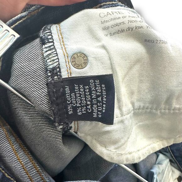 J. Crew Dark Wash Matchstick Mid-Rise Frayed Denim Jeans Size 32S Petite Short - Picture 8 of 9